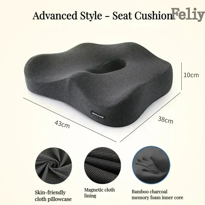ErgoHaven™ – Premium Orthopedic Seat Cushion Set