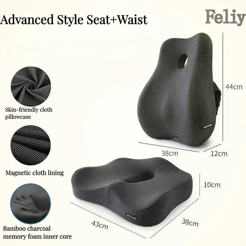 ErgoHaven™ – Premium Orthopedic Seat Cushion Set
